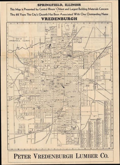 Map of Springfield, Illinois.: Geographicus Rare Antique Maps