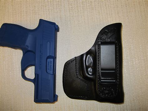 ITEM # 550 Sig Sauer P365, IWB & POCKET, formed leather holster, right hand