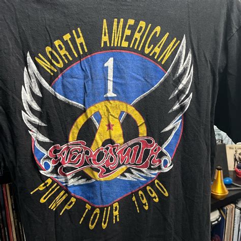 Vintage Aerosmith 1990 Pump tour shirt. Brockum... - Depop