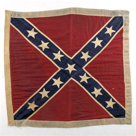 Confederate And Union Flags Of The Civil War