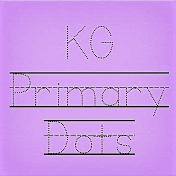 Dotted Line Font For Kindergarten