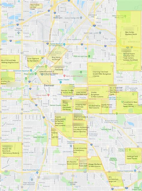 Denver Neighborhoods Diagram | Quizlet