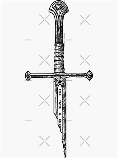 "Anduril" Sticker by KevinRaw | Redbubble