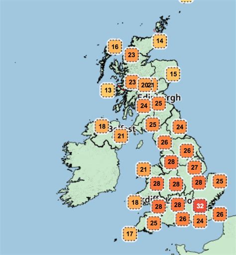 UK hot weather MAP: Britain to sizzle in 95F - will YOUR area be hotter ...