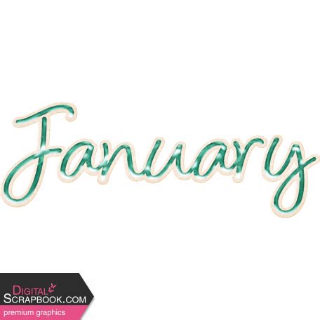 Flurries January Word Art graphic by Jessica Dunn 🦋 | DigitalScrapbook ...