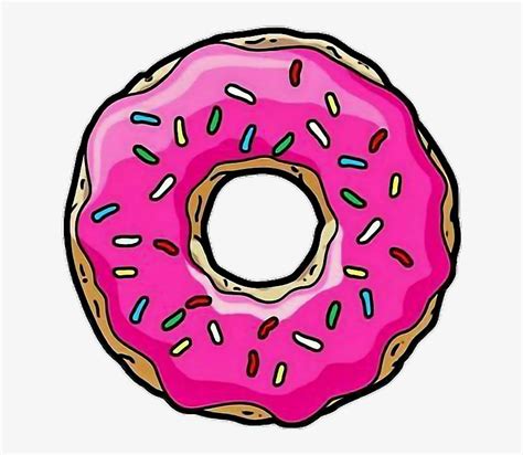 Tumblr Donut Homer Simpsons - Simpsons Donut Transparent Transparent PNG - 628x634 - Free ...