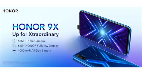 HONOR 9X Launches with Extraordinary FullView Display and 48MP Triple Camera for Amazing Photos