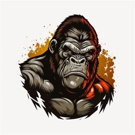 Ilustración de vector de logotipo de gorila | Foto Premium | King kong ...