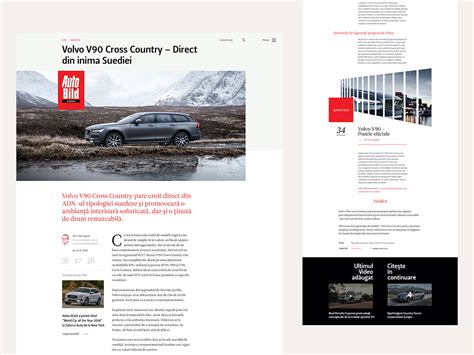 Automotive Magazine - Article Page by Cosmin Neagu on Dribbble