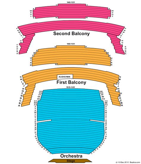 Bass Concert Hall Seating Chart With Numbers | Elcho Table