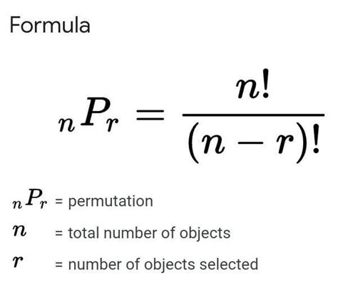 Permutation Formula