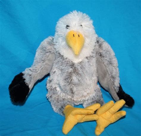 Animaland Plush BALD EAGLE Gray White BIRD 15" Soft Toy 2006 Stuffed Animal | Soft toy, Fur real ...