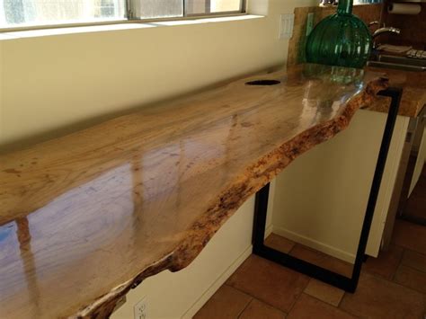 Live Edge bar table - Contemporary - Kitchen - San Diego - by Dagan Design & Construction