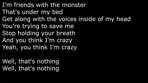 Eminem - The Monster ft. Rihanna (Lyrics) - YouTube