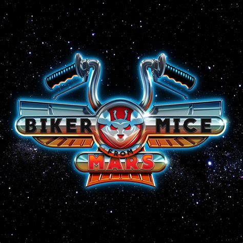 the logo for biker mice mars, which is featured in an image from their website