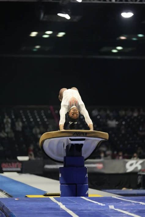 Simone Biles Lands Her Yurchenko Double Pike