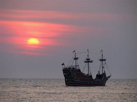 Pirate Ship Sunset Photograph by Gary Bydlo | Fine Art America