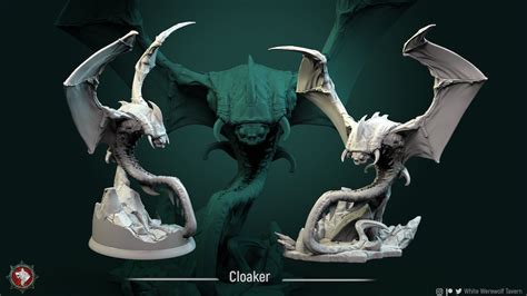 Cloaker Miniature White Werewolf Tavern Dnd Miniatures Role Playing Game Tabletop Miniature ...