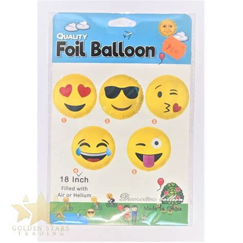 emoji face balloons – Golden Stars Trading