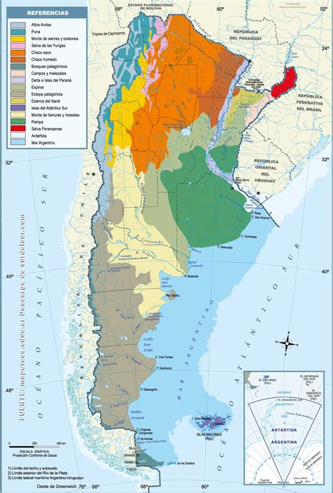 Political Map Of Argentina