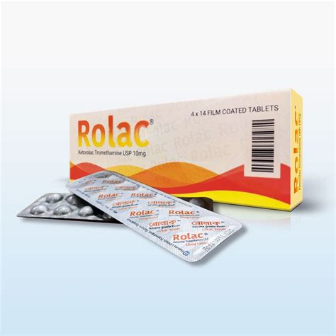 Rolac | 10 mg | Tablet | রোলাক ১০ মি.গ্রা. ট্যাবলেট | Renata Limited | Indications, Pharmacology ...