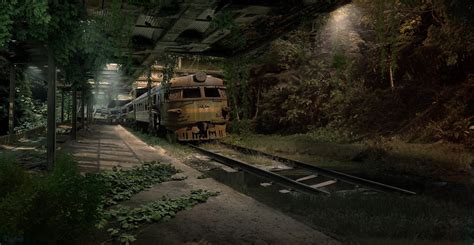 Abandoned Train Station by Nacho3 on DeviantArt