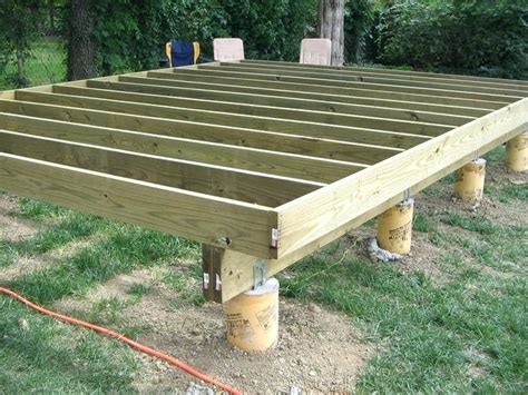 Image result for how to build a floating deck on dirt | Wood shed plans ...