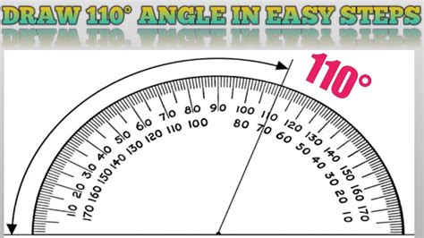 Construction of 110° Angle With COMPASS - YouTube