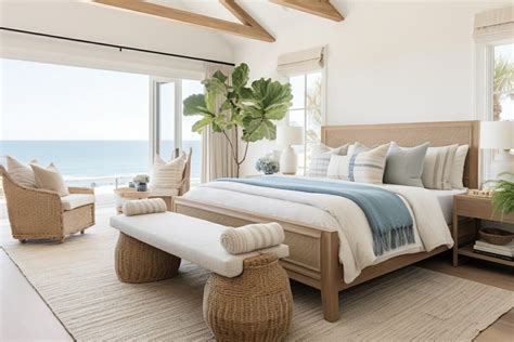 Before & After: Serene Neutral Coastal Bedroom Design - Decorilla Online Interior Design