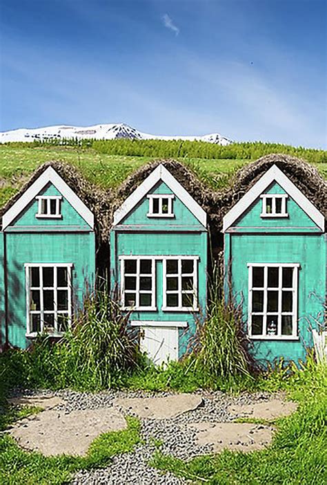 Elf Houses Red Three Elf House Elf Elves Iceland Digital Art by Yosef ...