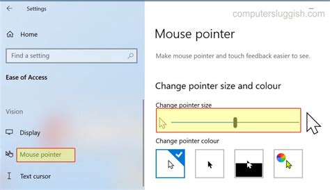 Windows 10 how to customize cursor - asocq