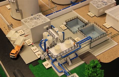 Wastewater treatment plant Model | Architectural Model Makers