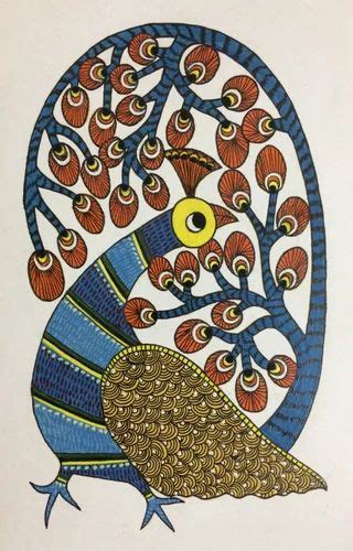 Multi-Coloured Paper Gond Paintings Tribal Art at Rs 1500 in Chennai