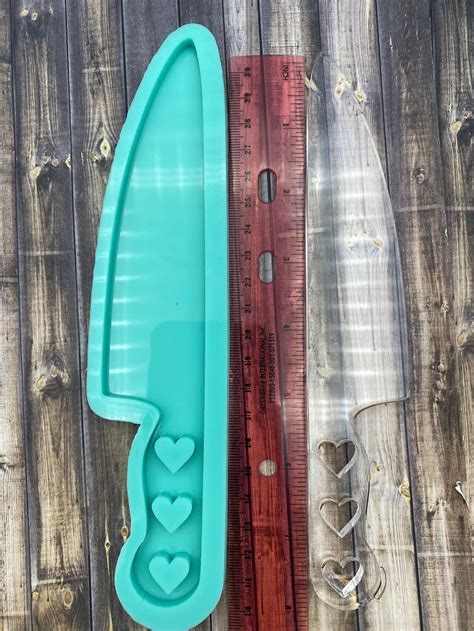 Silicone Knife Mold With Hearts in the Handle | Etsy