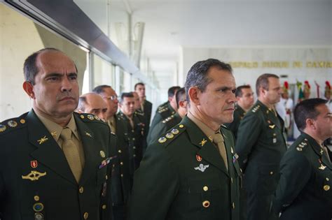 Brazilian army officers attend a ceremony to honor U.S. Army Chief of ...