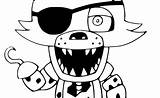 Funtime Foxy Coloring Page Beautiful Fnaf Funtime Foxy In 2020  sketch template