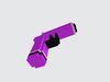 3D model Voxel Pink Pistol Gun VR / AR / low-poly | CGTrader