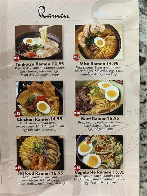 Online Menu of Ninja Ramen Restaurant, Daytona Beach, Florida, 32119 ...