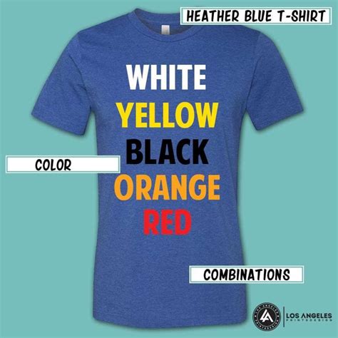 Choosing the Right T Shirt Color for Printing and Branding | Colorful shirts, Shirts, T shirt