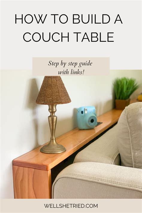 Behind the couch table diy – Artofit