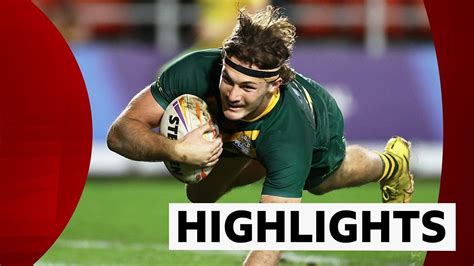 Rugby League World Cup: Australia 66-6 Italy highlights - BBC Sport