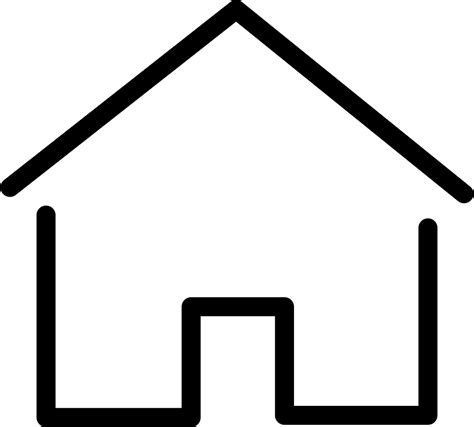 Simple House Thin Svg Png Icon Free Download - Simple House Logo Png ...