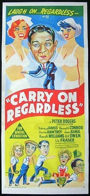 Australian poster for Carry On Regardless. 1963 | Old movie posters ...