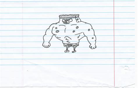 Buff SpongeBob by Stinkfly62 on DeviantArt