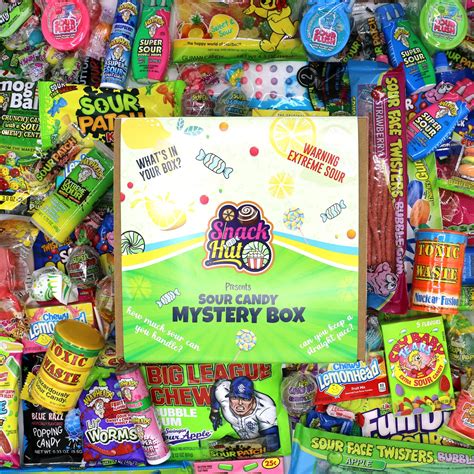 Buy SnackHut Sour Candy Variety Pack Assorted Candy Box - Sour Candy ...