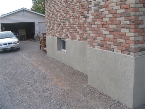 Parge Coat Basement Walls | Basement walls, Brick, Patio