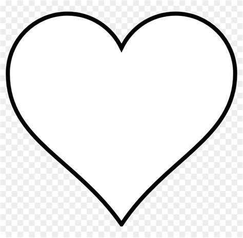 Black And White Heart Outline Clip Art - Heart Outline Clipart - Free Transparent PNG Clipart ...