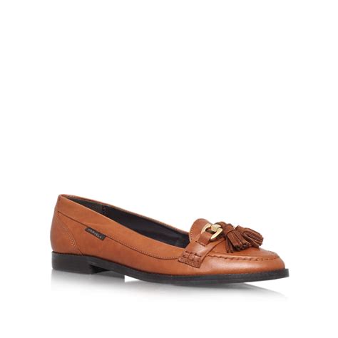 Carvela kurt geiger List Flat Slip On Loafers in Brown | Lyst