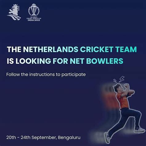 Netherlands Cricket Team Is Looking For Net Bowlers - Spotik : Sports Selection Trials India, UK ...