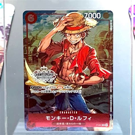 ONE PIECE Card Game Championship Luffy Limited Promo One Piece TCG ...